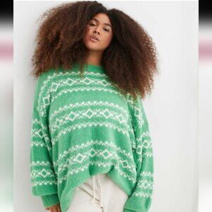 Aerie Flurry Oversized Crew Sweater NWOT Medium